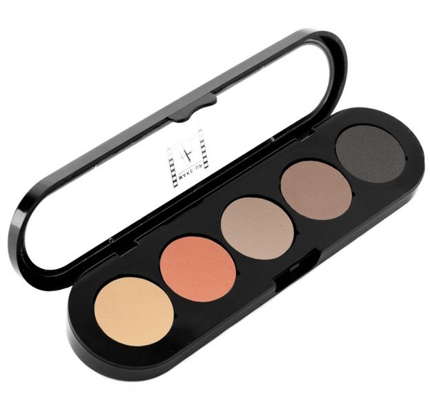 Пудрированная подводка в палитре 5 цветов 12,5г (EYEBROWS PALETTE) TE10 фото